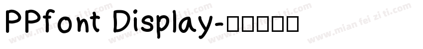 PPfont Display字体转换